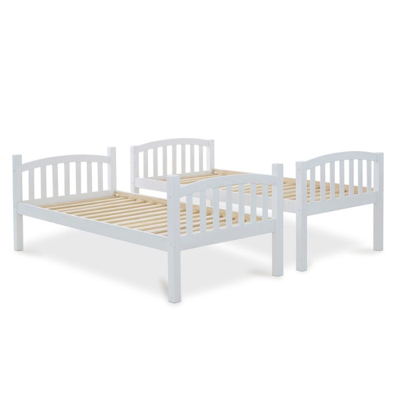 Bedmaster Mya White Wooden Bunk Bed – Stylish and Space-Saving