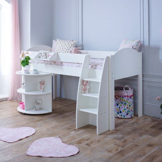 Kids Avenue Eli B – White Mid Sleeper Bed