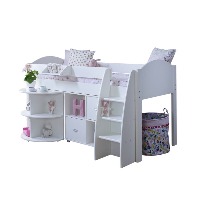 Kids Avenue Eli C – White Mid Sleeper Bed