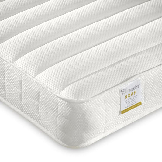 Bedmaster Noah 4ft Single Mattress – Medium-Firm Support with Hypoallergenic Fillings