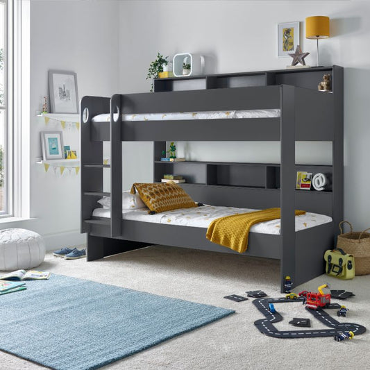 Bedmaster Oliver Grey Bunk Bed – Space-Saving Kids Bed