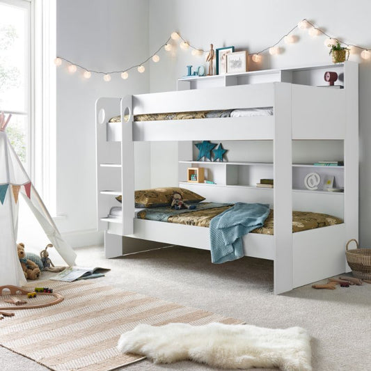 Bedmaster Oliver White Bunk Bed – Space-Saving Kids Bed