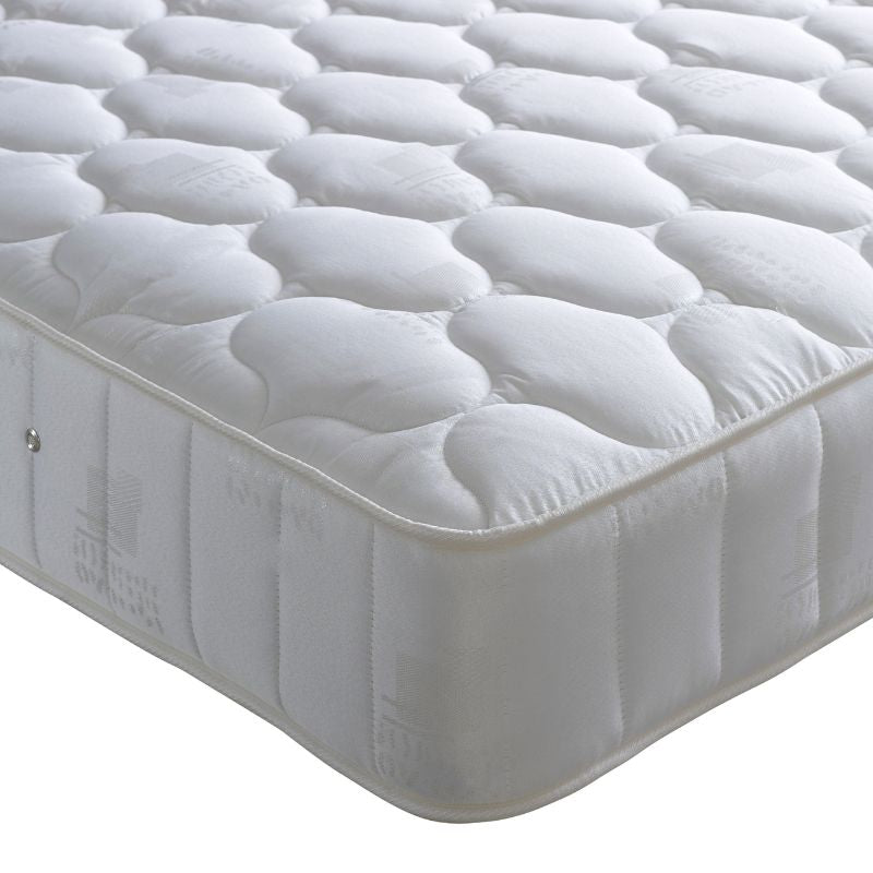 Bedmaster Pinerest 3ft Quilted Sprung Mattress – Supportive Single Mattress for Everyday Comfort