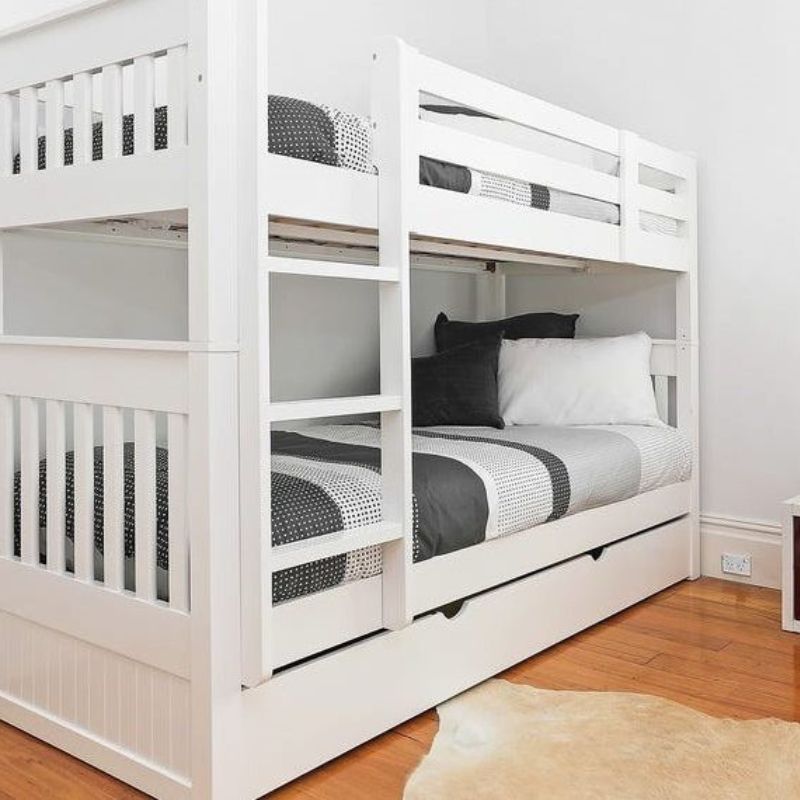 Riley Single Bunk Bed with Trundle