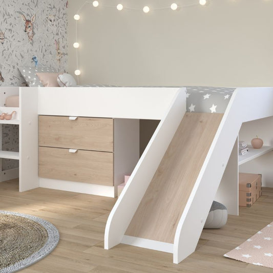 Parisot Tobo Mid Sleeper Bed with Slide – Fun & Functional Kids Bed
