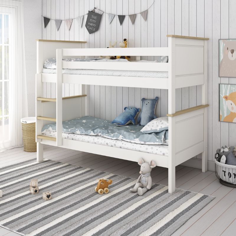 Kids Avenue Heritage Bunkbed - White & Oak Finish