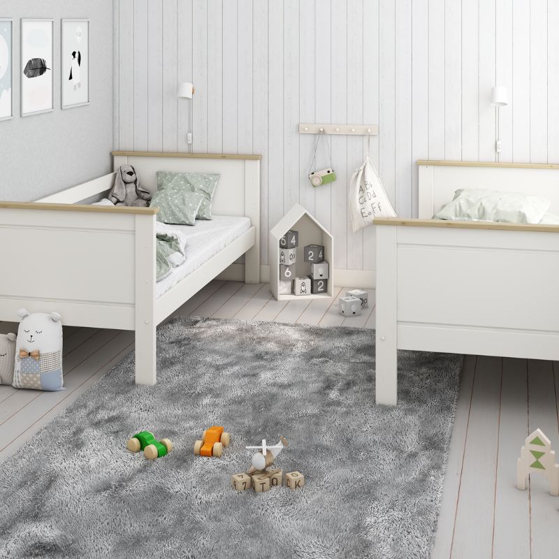Kids Avenue Heritage Bunkbed - White & Oak Finish with Trundle